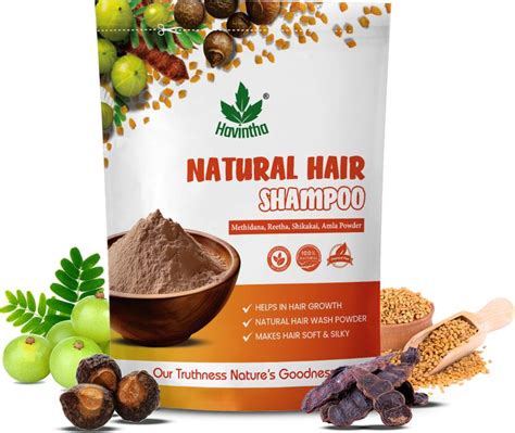 Havintha Natural Hair Shampoo with Amla, Reetha, Shikakai and Methi ...