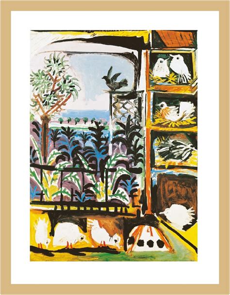Pablo Picasso Die Tauben Poster Artprint Framed