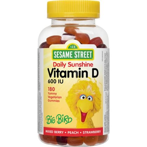 Webber Naturals Sesame Street Vitamin D Gummy 600IU, Non-GMO, 180 Vege – Vitamart.ca