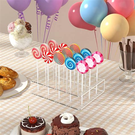 Dooiclear 2 Pack Cake Pop Stand with Sticks Kit, Acrylic India | Ubuy