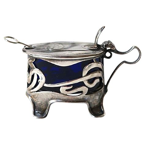 English Sterling Silver Art Nouveau Salt Cellar For Sale at 1stDibs ...