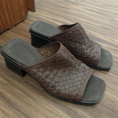 Reclaimed Vintage Women's Brown Mules | Depop