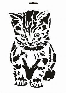 malvorlage gestreifte katze a4 textil wand schablone katze w 044 de k 252 che malvorlage gestreifte katze a4 textil wand schablone katze w 044 de k 252 che