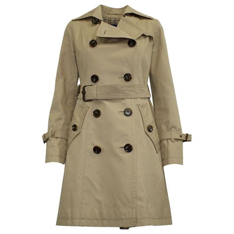Burberry Blue Label Sandringham Trench Coat in Beige Cotton ref.754329 ...