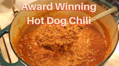 best recipe for hot dog chili