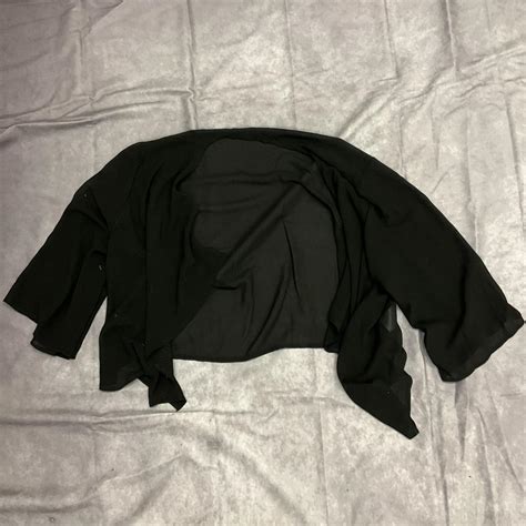 Black sheer cover up - Depop