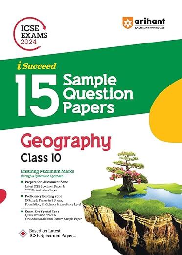 Arihant ICSE Sample Question Papers Class 10 Geography Book for 2024 ...
