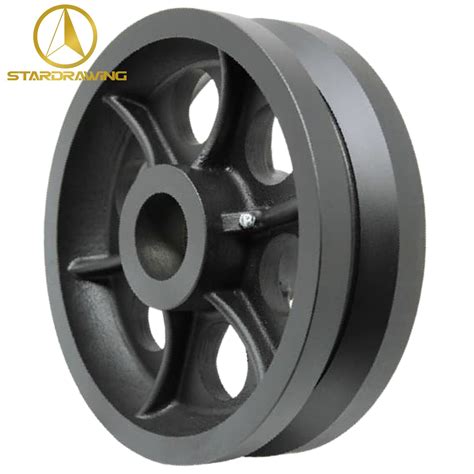 Stardrawing 3/4/5/6/8/10 Inch V Groove Caster Wheels Cast Iron Roller ...