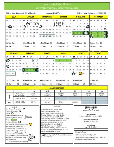 Tracy Unified Calendar - University Academic Calendar