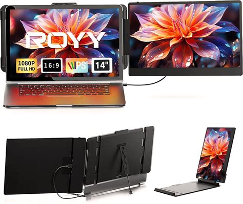Dual Monitor Laptop Screen Extender - 14 Inch Portable Monitor IPS FHD ...