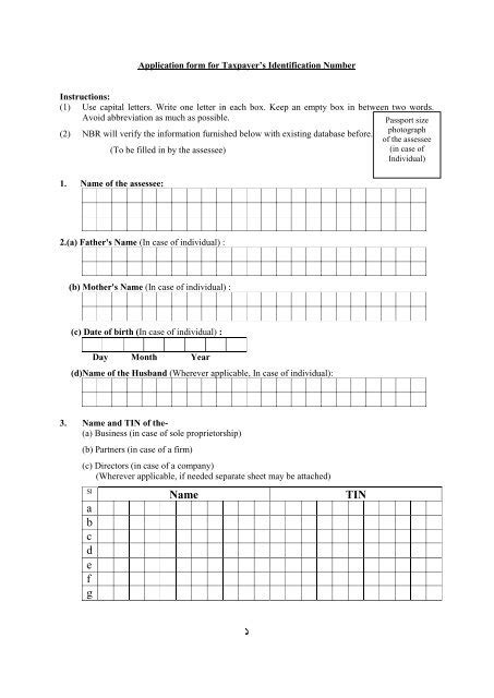 Image result for Tin Number Application