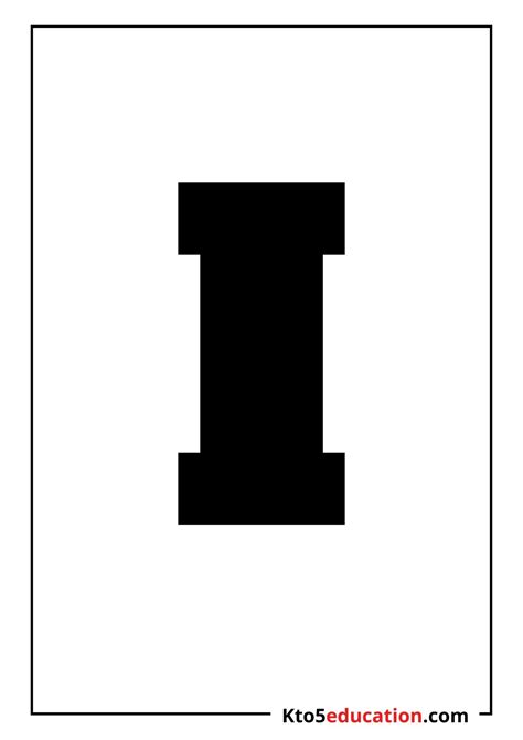 Free Printable Letter I Silhouette