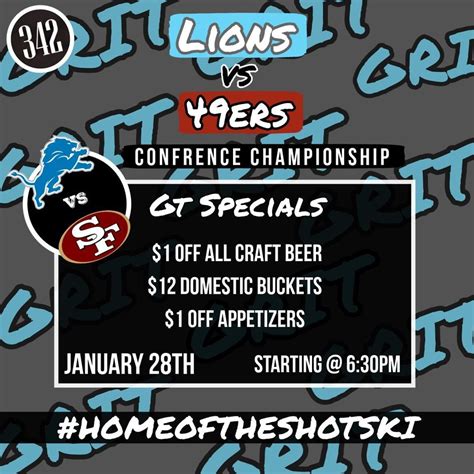 Lions vs the 49ers at 342, 342 Bar & Grill, Dearborn, 28 January 2024 ...