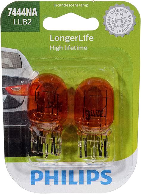 Philips 7444NA LongerLife Miniature Bulb, 2 Pack : Amazon.in: Car ...