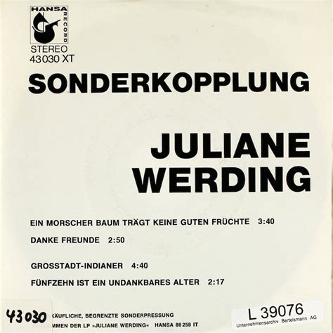 Juliane Werding – Bertelsmann Vinyl Collection