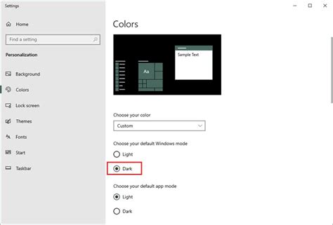 Image result for Taskbar Color Settings Windows-1 0