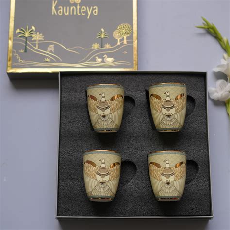 Classic Gift Set-Airavata Set of 4 Garuda Coffee Mugs – Kaunteya