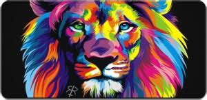 Ryca Abstract Lion Wallpaper 3D Design High Resolution Desk Pad With ...