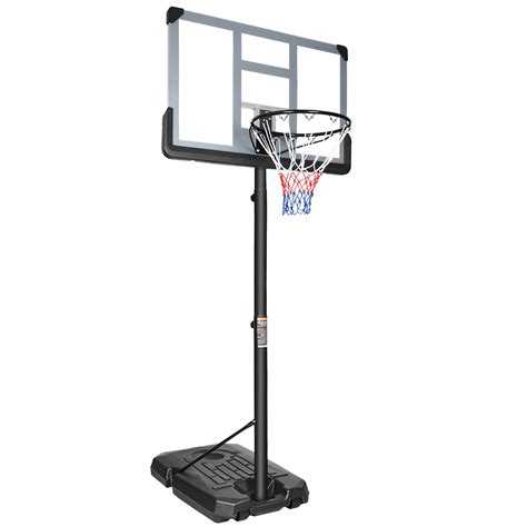 Outdoor Basketball Hoop, Portable Basketball Court for Adults Teenagers ...