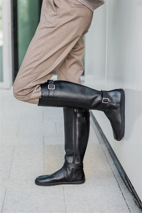 Leather Knee Boots For Men