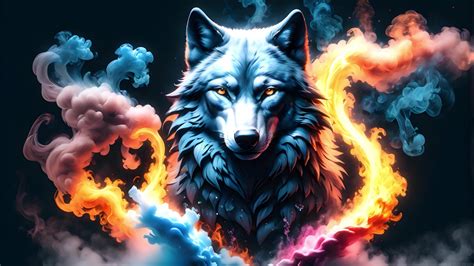 Abstract Smoke Wolf Live Wallpaper - MoeWalls