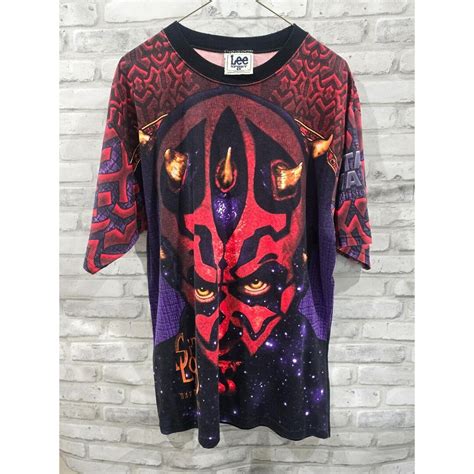 Vintage Darth Maul Shirt 1990s Star Wars All Over Print AOP Rare Movie ...