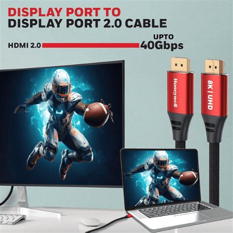 Buy Honeywell Display Port To Display Port 2.0 Cable, 8K@60Hz UHD ...