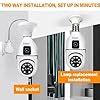 Buy DDLC Light Bulb Security, Dual Lens Camera 4mp Light Bulb Camera ...