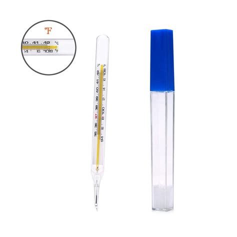 NABIA Glass Oral Thermometer for Fever Test - Axillary Temperature ...