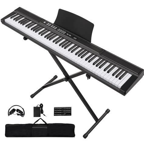 SUGIFT 88 Key Digital Piano Keyboard Semi-Weighted Piano Keyboard 88 ...