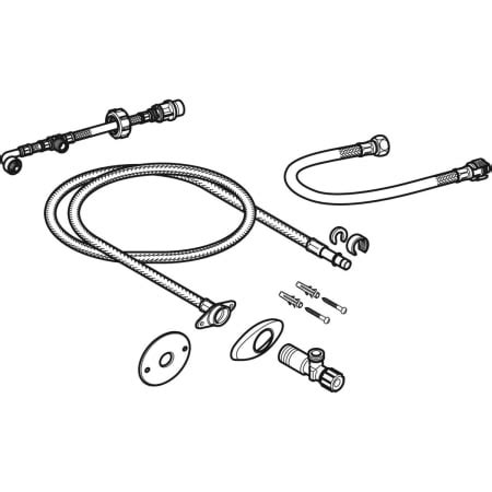 Geberit AquaClean water supply connection set for concealed cisterns 12 ...