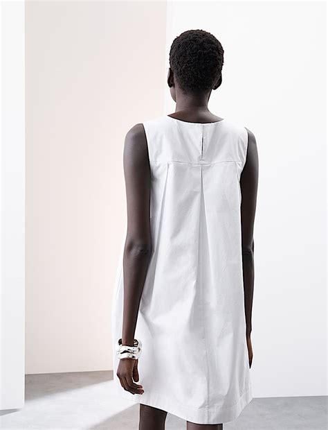 Buy Pure Cotton Embellished Mini Shift Dress at Marks & Spencer
