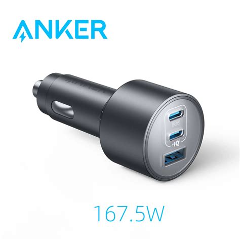 Anker USB-C Car Charger, 167.5W Max 3-Port Fast Car Charger, for ...