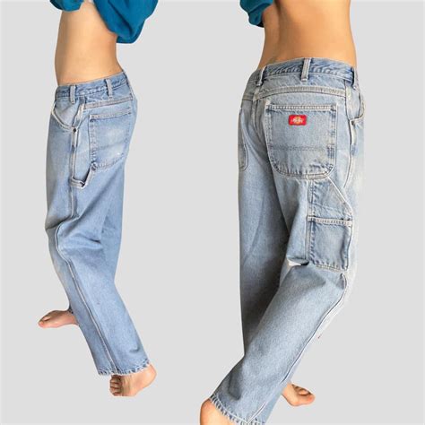 Vintage 90s Dickies carpenter jeans Small tear on... - Depop