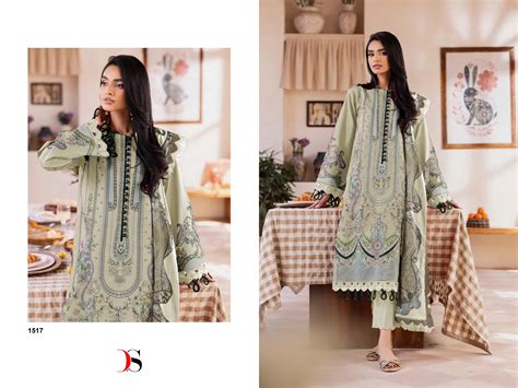 Deepsy Jade Urban 25 Vol 6 Chiffon Dupatta Cotton Pakistani Salwar Kameez