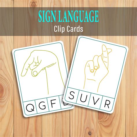 Sign Language Cards 的图像结果