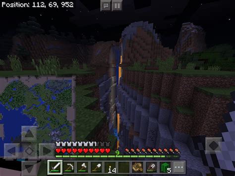 Huge ravine and spectacular view : Minecraft