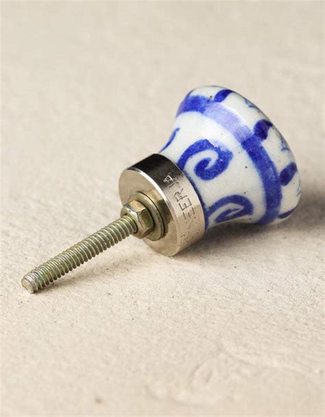 Handpainted Blue and White Color Antique Cabinet Knob – NEERJA ...