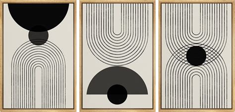 SIGNLEADER Framed Canvas Print Wall Art Black | Ubuy India