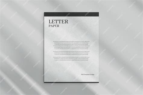 Premium PSD | Minimal A4 Letter Mockup Template Design PSD
