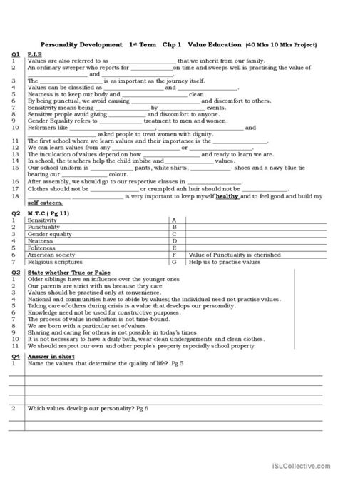 Personality Development Activity 的图像结果