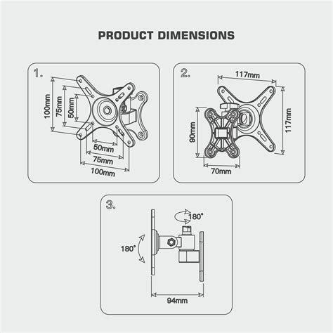 Ravtron Monitor Tilt Wall Mount 14″ – 29″ (R-MT1429-S120) – Ravtron ...