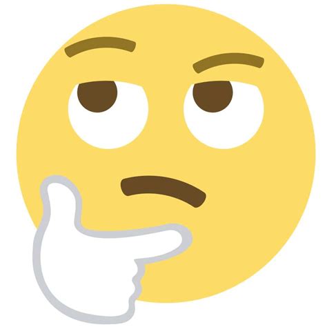 Wall Sticker Emoji Thinking Face | wall-art.com