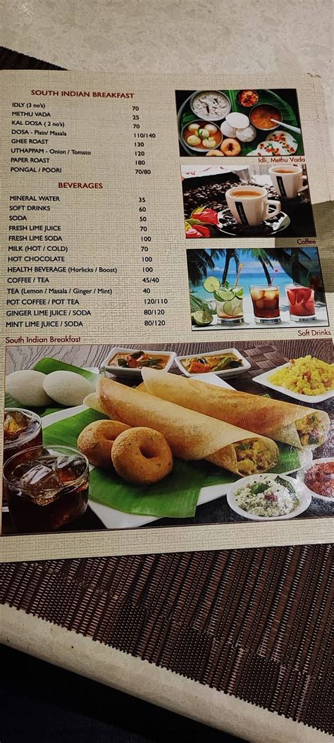 Menu at Sahana Castle Restaurant, Nagercoil