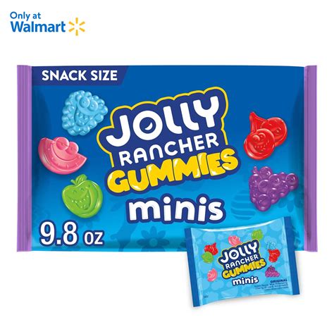 Jolly Rancher Gummies Minis Assorted Fruit Flavored Snack Size Easter ...