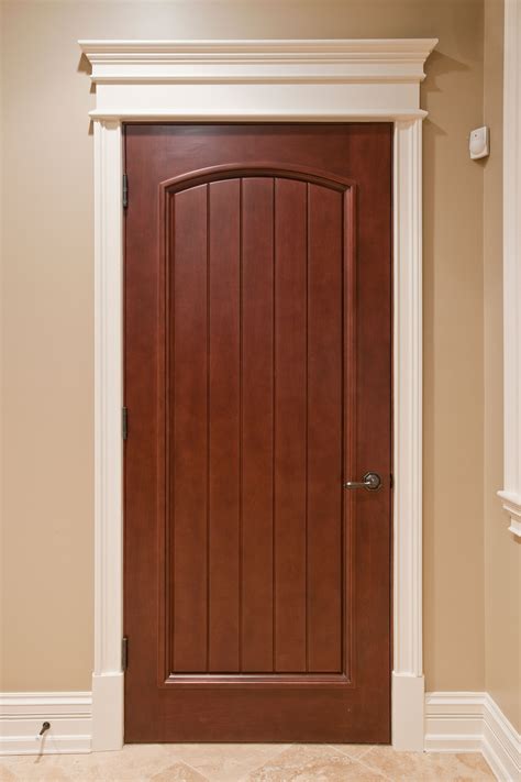 Interior Door - Custom - Single - Solid Wood with Medium Mahogany ...