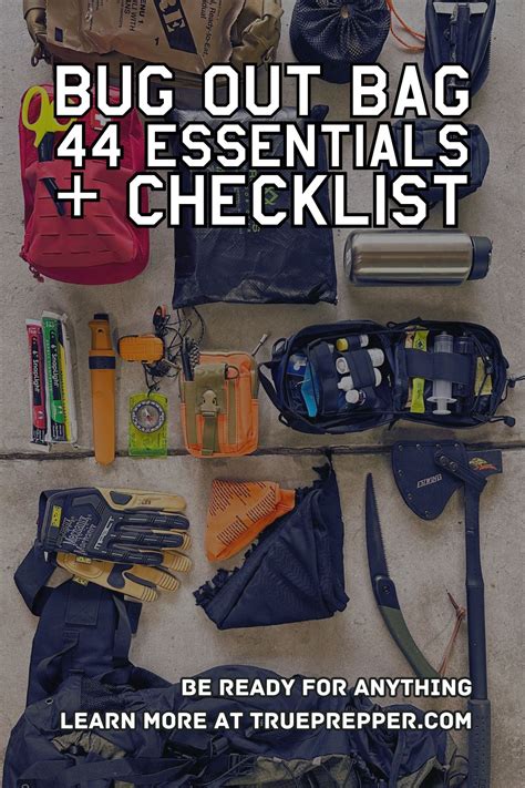 Bug Out Bag List | 44 BOB Essentials | TruePrepper