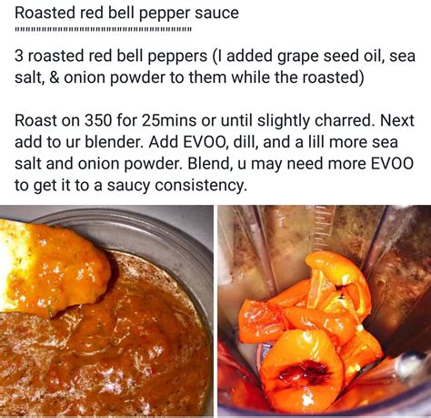 Roasted Red bell pepper sauce | Vegan condiments, Alkaline diet recipes ...