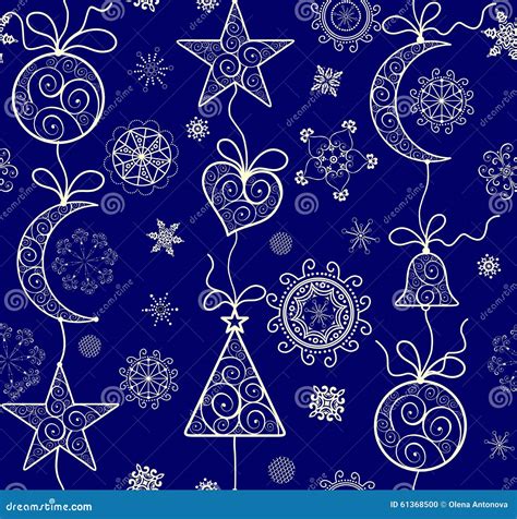 Ornate Xmas Wallpaper with Golden Lacy Pattern Stock Vector ...
