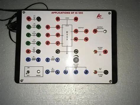 Basic Electronics Lab - Application IC 555 Trainer Kit Manufacturer ...